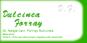 dulcinea forray business card